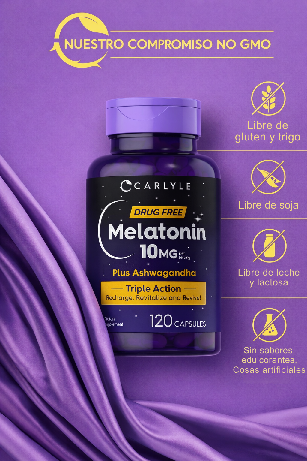 CARLYLE® | Melatonina Plus. Apoyo diario para el descanso profundo 🌙💤